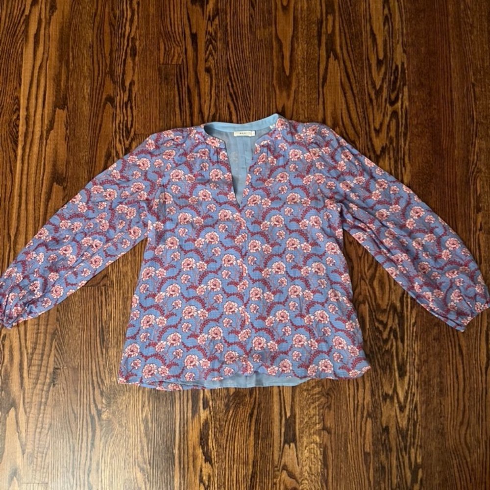 A.L.C Blue and Red Blouse